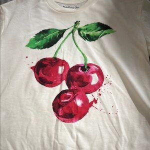 Cherry Print Women’s crop top